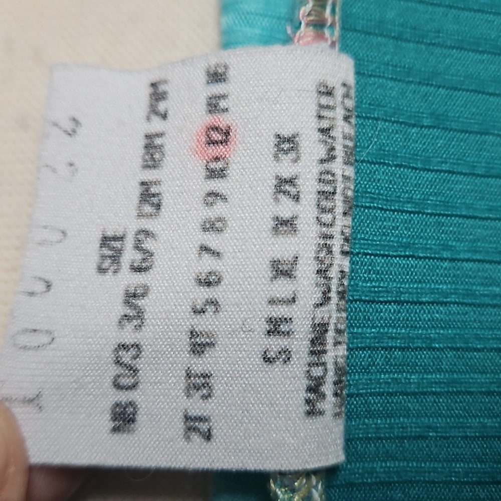 Handmade Big Girls Ribbed Matching Set Green/Teal (12) - Picture 7 of 7